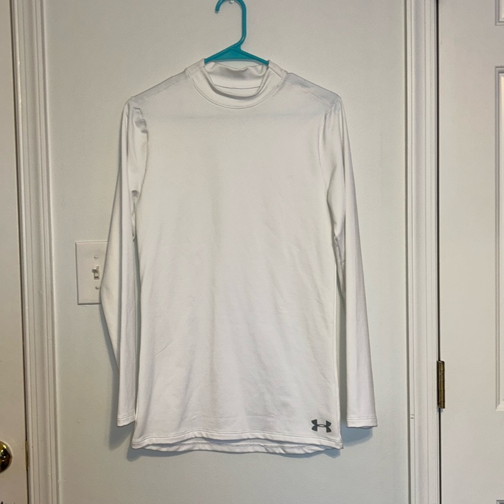 under armour cold gear fitted spandex undertop white